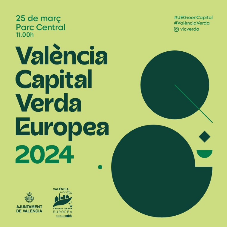 Cartel Valencia Capital Verde Europea 2024